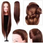 Synthetic Fiber Mannequin Head Hairdresser Training Cos