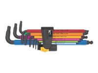 Wera 950/9 Hex-Plus Multicolour Imperial 2 - L-nyckelsats - 9 delar - i clip-holder