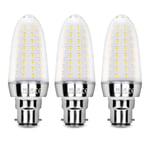 Sauglae 15W LED Light Bulbs, 120W Incandescent Bulbs Equivalent, 4000K Natural White, 1500Lm, B22d Bayonet Cap Led Lights, Pack of 3