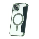 Grön Smart Chrome Fodral till iPhone 14 Pro Max - TheMobileStore iPhone 14 Pro Max Magsafe tillbehör