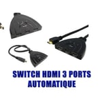 Switch HDMI 3 PORTS - AUTOMATIQUE Switch Intelligent !