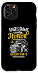 Coque pour iPhone 11 Pro Roger's Hotrod Garage, voiture classique, Roger Design