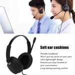 3.5mm Cell Phone Headset With Mic Noise Cancelling Binaural Customer Service SLS