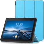 TTVie Case for Lenovo Tab E10, Ultra Slim Lightweight Smart Shell Stand Cover for Lenovo Tab E10 10.1" Tablet 2018 Release, Light Blue
