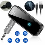 Usb Trådlös Bluetooth 5.0 Sändare Mottagare 2i1 Ljudadapter 3.5mm Aux Bil