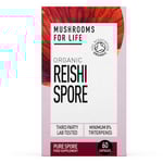 Mushrooms For Life Organic Reishi Spore - 60 Capsules