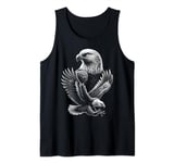 Cool Eagle in Flight and Proud Pose Portrait Tank Top