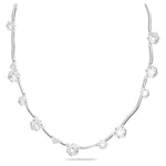 Swarovski collier Constella necklace Mixed round cuts, White, Rhodium plated - 5638696