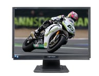 Hanns G 22 inch Widescreen Hardglass Multimedia LCD TFT Monitor (5ms, DVI-D) - Black
