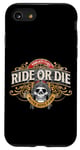 Coque pour iPhone SE (2020) / 7 / 8 Moto Ride or Die Born into Light Alive into Dark