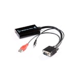 VGA till HDMI konverterare med USB och 3.5 mm