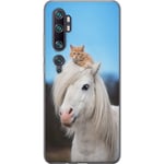 Xiaomi Mi Note 10 Pro Gjennomsiktig Telefondeksel Katt och Häst
