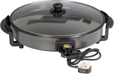 Quest 35500 40cm Multi-Function Electric Cooker Pan with Lid/Adjustable Thermos