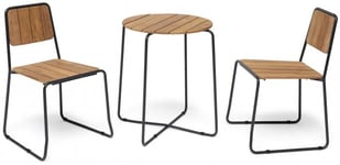 Hillerstorp - Oas Matgrupp - Bord 56 cm Rund ink 2st Stolar Teak