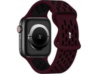 Beline Beline Pasek Apple Watch New Sport Silicone 42/44/45/49Mm Bordowo-Czarny Wine Red/Black Box