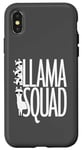 Coque pour iPhone X/XS Llama Squad Lunettes de soleil amusantes en alpaga