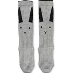 Liewood Sofia knee socks 1pk – rabbit grey melange - 19-21