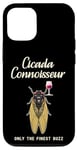 Coque pour iPhone 14 Funny Cicada Connnoisseur, Only the Finest Buzz, Wine