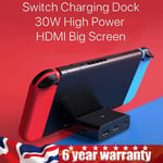 Docking Station for Nintendo Switch 4K HDMI TV Adapter Charger USB 3.0 Port