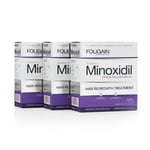 Foligain Minoxidil 2% Hair Regrowth Treatment For Women, 9 months