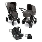 ABC DESIGN Salsa 5 Air barnvagn almond inkl. adapter och bilbarnstol Tulip black 2025