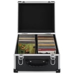 vidaXL CD-väska för 40 cd-skivor aluminium ABS svart -  Cd- & dvd-förvaring