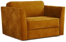 Jay-Be Elegance Velvet Cuddle Chair Sofa Bed - Gold