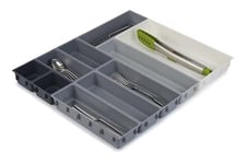 Joseph Joseph Blox 10 Piece Plastic Storage Trays Cosmetics, Stationary, Utensils Drawer Organiser Grey