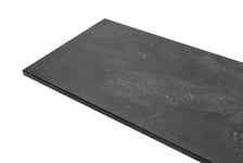 Benkeplate svart betong 28x610x3000 mm