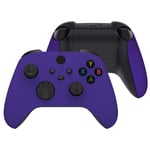 eXtremeRate Soft Touch Purple Replacement Handles Top Shell for Xbox Series X Controller, Custom Side Rails Panels Front Housing Shell Faceplate for Xbox Series S Controller - Controller NOT Included