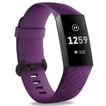 Fitbit Charge 3 Classic Silicone Strap Purple