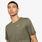 Nike Dri-Fit Running Division T-Shirt Size Medium Training Top Khaki RRP £39.00