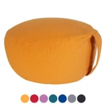 Yoga kuddar golv kudde lotus runt h 16 x Ø 31 cm tvättbart orange