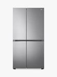 LG GSBV70PZTL Freestanding 60/40 American Fridge Freezer, Shiny Steel