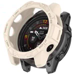 Garmin Fenix 7S / 7S Pro / Epix Pro 42mm Skal för klockram - Beige