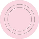 Wallpops Fine Décor Lot de 4 Stickers muraux en Forme de Cercles concentriques pour Chambre de bébé Rose