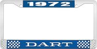 OER LF120172B nummerplåtshållare 1972 dart - blå