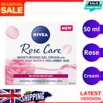 NIVEA Soft Rose 24h Day Cream (50 ml), Face Care with Rose Water and Hyaluron