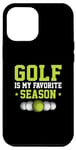 Coque pour iPhone 12 Pro Max Golf Is My Favorite Season Balle de golf