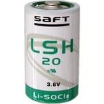 LSH20 Saft Lithium 3,6V (D/ LR20 Størrelse)