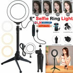 Selfie Flash LED Ring Light + Mobile Phone Holder + 1.6M Tripod For Camera Phone