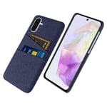Samsung Galaxy A36 5G Skal med Kortfack - Blå