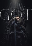 Jon Snow Game of Thrones Kitt Harrington TV Series Poster Art Glossy Poster (A3 297 × 420 mm)