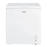 COMFEE' RCC199WH1(E) 198L Freestanding White Chest Freezer with Adjustable Thermostats, 4 Star Freezer Rating, Suitable for Outbuildings, Garages and Sheds