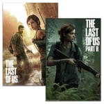 Close Up The Last of Us Part I & II Poster Set (61 cm x 91.5 cm) Set of 2 Video Game Posters, Multi-Colour