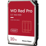 WD Red Pro 20 Tt SATA NAS HDD 3,5" -hårddisk