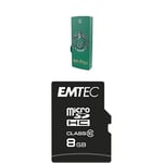 Pack Support de Stockage Rapide et Performant : Clé USB - 2.0 - Série Licence - Harry Potter Slytherin - 16 Go + Carte MicroSD - Gamme Classic - Classe 10-8 GB