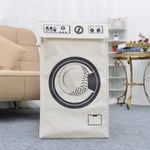 Washing Machine Style Single-compartment Laundry Basket Foldable