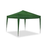 wasabi Tente Pliante 3x3m Classic Verte Imperméable - Structure légère en Aluminium - Jardin Plage Camp Terrasse - Sac de Transport, Piquets et Sangles