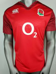 New Canterbury England Away Pro Jersey Mens 15/16 T Shirt Size 2XL Red S161-31